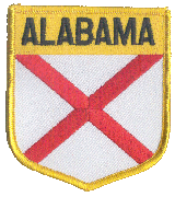 Shield Flag Patch of State of Alabama