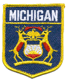 Shield Flag Patch of State of Michigan