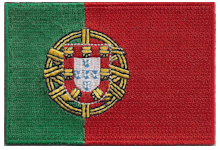 Borderless Flag Patch of Portugal - 2¼x3½" embroidered Borderless Flag Patch of Portugal .<BR>Combines with our other Borderless Flag Patches for discounts.