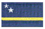 Midsize Flag Patch of Curaçao - 1½x2½" embroidered Midsize Flag Patch of Curaçao.<BR>Combines with our other Midsize Flag Patches for discounts.