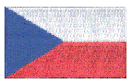 Midsize Flag Patch of Czech Republic - 1½x2½" embroidered Midsize Flag Patch of the Czech Republic.<BR>Combines with our other Midsize Flag Patches for discounts.