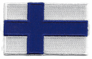 Midsize Flag Patch of Finland - 1½x2½" embroidered Midsize Flag Patch of Finland.<BR>Combines with our other Midsize Flag Patches for discounts.