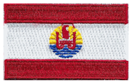 Midsize Flag Patch of French Polynesia - 1½x2½" embroidered Midsize Flag Patch of French Polynesia.<BR>Combines with our other Midsize Flag Patches for discounts.