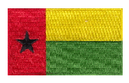 Midsize Flag Patch of Guinea-Bissau - 1½x2½" embroidered Midsize Flag Patch of Guinea-Bissau.<BR>Combines with our other Midsize Flag Patches for discounts.