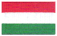 Midsize Flag Patch of Hungary - 1½x2½" embroidered Midsize Flag Patch of Hungary.<BR>Combines with our other Midsize Flag Patches for discounts.