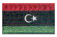 Midsize Flag Patch of Libya - 1½x2½" embroidered Midsize Flag Patch of Libya.<BR>Combines with our other Midsize Flag Patches for discounts.