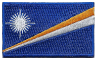 Midsize Flag Patch of the Marshall Island - 1½x2½" embroidered Midsize Flag Patch of the Marshall Island.<BR>Combines with our other Midsize Flag Patches for discounts.