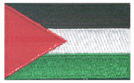 Midsize Flag Patch of Palestine - 1½x2½" embroidered Midsize Flag Patch of Palestine.<BR>Combines with our other Midsize Flag Patches for discounts.