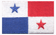 Midsize Flag Patch of Panama - 1½x2½" embroidered Midsize Flag Patch of Panama.<BR>Combines with our other Midsize Flag Patches for discounts.