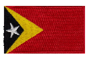 Midsize Flag Patch of Timor-Leste (East Timor) - 1½x2½" embroidered Midsize Flag Patch of Timor-Leste (East Timor).<BR>Combines with our other Midsize Flag Patches for discounts.