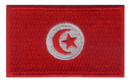 Midsize Flag Patch of Tunisia - 1½x2½" embroidered Midsize Flag Patch of Tunisia.<BR>Combines with our other Midsize Flag Patches for discounts.