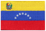 Midsize Flag Patch of Venezuela - 1½x2½" embroidered Midsize Flag Patch of Venezuela.<BR>Combines with our other Midsize Flag Patches for discounts.