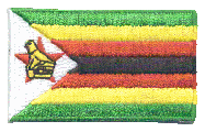 Midsize Flag Patch of Zimbabwe - 1½x2½" embroidered Midsize Flag Patch of Zimbabwe.<BR>Combines with our other Midsize Flag Patches for discounts.