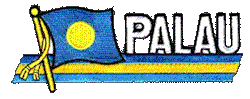 Cut-Out Flag Patch of Palau - 1¾x4¾" embroidered Cut-Out Flag Patch of Palau.<BR>Combines with our other Cut-Out Flag Patches for discounts.