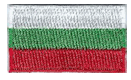 Micro Flag Patch of Bulgaria - ¾x1⅜" embroidered Micro Flag Patch of Bulgaria.<BR><BR><I>Combines with our other Micro Flag Patches for discounts.</I>