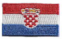 Micro Flag Patch of Croatia - ¾x1⅜" embroidered Micro Flag Patch of Croatia.<BR><BR><I>Combines with our other Micro Flag Patches for discounts.</I>