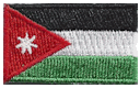 Micro Flag Patch of Jordan - ¾x1⅜" embroidered Micro Flag Patch of Jordan.<BR><BR><I>Combines with our other Micro Flag Patches for discounts.</I>