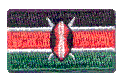 Micro Flag Patch of Kenya - ¾x1⅜" embroidered Micro Flag Patch of Kenya.<BR><BR><I>Combines with our other Micro Flag Patches for discounts.</I>