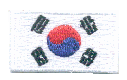 Micro Flag Patch of Korea - South - ¾x1⅜" embroidered Micro Flag Patch of Korea - South.<BR><BR><I>Combines with our other Micro Flag Patches for discounts.</I>