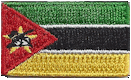 Micro Flag Patch of Mozambique - ¾x1⅜" embroidered Micro Flag Patch of Mozambique.<BR><BR><I>Combines with our other Micro Flag Patches for discounts.</I>