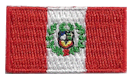 Micro Flag Patch of Peru - ¾x1⅜" embroidered Micro Flag Patch of Peru.<BR><BR><I>Combines with our other Micro Flag Patches for discounts.</I>