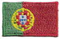 Micro Flag Patch of Portugal - ¾x1⅜" embroidered Micro Flag Patch of Portugal.<BR><BR><I>Combines with our other Micro Flag Patches for discounts.</I>