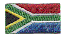 Micro Flag Patch of South Africa - ¾x1⅜" embroidered Micro Flag Patch of South Africa.<BR><BR><I>Combines with our other Micro Flag Patches for discounts.</I>