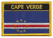 Named Flag Patch of Cape Verde - 2¼x3¼" embroidered Named Flag Patch of Cape Verde.<BR>Combines with our other Named Flag Patches for discounts.