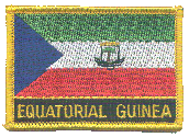 Named Flag Patch of Equatorial Guinea - 2¼x3¼" embroidered Named Flag Patch of Equatorial Guinea.<BR>Combines with our other Named Flag Patches for discounts.