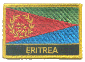 Named Flag Patch of Eritrea - 2¼x3¼" embroidered Named Flag Patch of Eritrea.<BR>Combines with our other Named Flag Patches for discounts.