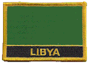 Named Flag Patch of Libya - Green - 2¼x3¼" embroidered Named Flag Patch of Libya - Green.<BR>Combines with our other Named Flag Patches for discounts.