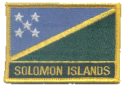 Named Flag Patch of Solomon Islands - 2¼x3¼" embroidered Named Flag Patch of the Solomon Islands.<BR>Combines with our other Named Flag Patches for discounts.