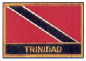 Named Flag Patch of Trinidad & Tobago - 2¼x3¼" embroidered Named Flag Patch of Trinidad & Tobago.<BR>Combines with our other Named Flag Patches for discounts.