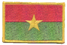 Standard Rectangle Flag Patch of Burkina Faso - 2¼x3½" embroidered Standard Rectangle Flag Patch of Burkina Faso.<BR>Combines with our other Standard Rectangle Flag Patches for discounts.