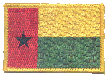 Standard Rectangle Flag Patch of Guinea-Bissau - 2¼x3½" embroidered Standard Rectangle Flag Patch of Guinea-Bissau.<BR>Combines with our other Standard Rectangle Flag Patches for discounts.