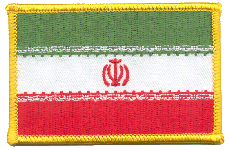 Standard Rectangle Flag Patch of Iran - 2¼x3½" embroidered Standard Rectangle Flag Patch of Iran.<BR>Combines with our other Standard Rectangle Flag Patches for discounts.