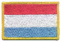 Standard Rectangle Flag Patch of Luxembourg - 2¼x3½" embroidered Standard Rectangle Flag Patch of Luxembourg.<BR>Combines with our other Standard Rectangle Flag Patches for discounts.