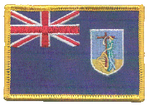 Standard Rectangle Flag Patch of Montserrat - 2¼x3½" embroidered Standard Rectangle Flag Patch of Montserrat.<BR>Combines with our other Standard Rectangle Flag Patches for discounts.